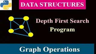 Python Program To Implement DFS Using Recursion | Data Structure