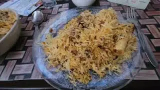 Huge Portion of Mutton Biryani in Kolkata, India