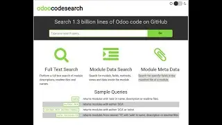 Odoo Code Search | Search 1.3 Billion Lines of Odoo Code On GitHub