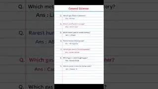 Science questions and answers 