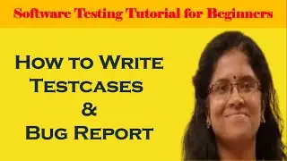 How to Write Testcases & Bug Report in Software Testing | Live Session