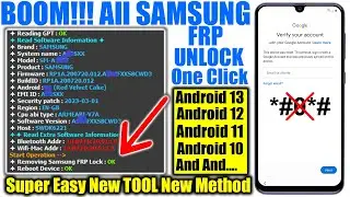 1 Click Samsung FRP Bypass/Unlock 2024 With FRP Tool | Samsung Google Account Remove Android 12/13