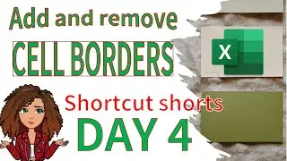 Excel shortcut keys: Shortcut for border formatting in excel