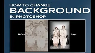 Photoshop per old photo ko edit kaise kare. Easy background change in photoshop 7.0 CS CS3 CS4 CC