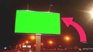 Billboard With Green Screen - Billboard With Chroma Key