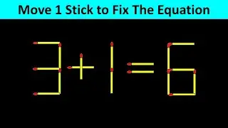 Matchstick Puzzle - Fix The Equation #matchstickpuzzle #simplylogical