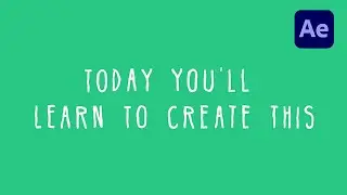 Stop Motion Jitter Written Text Animation in After Effects - TUTORIAL