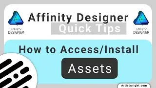 Affinity Designer Quick Tips - How to Install / Import Assets