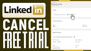 How To Cancel LinkedIn Free Trial Premium Subscription (2024) Easy Tutorial