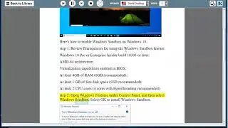 Enable Windows Sandbox on Windows 10
