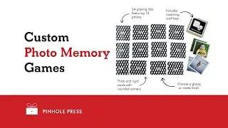 Custom Photo Memory Game for Kids | Pinhole Press