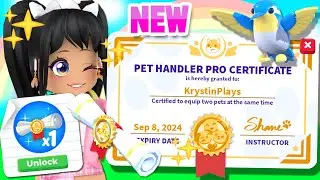 GET *FREE* PET PRO CERTIFICATE + HUMMINGBIRDS in Adopt Me! (roblox)