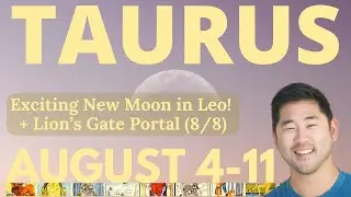 Taurus - Powerful New Moon Brings You The Greatest Gift!🎺🌠 August 4-11 Tarot Horoscope♉️