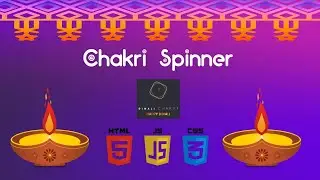 How to create Diwali Chakri Spinner in Html Css Javascript 