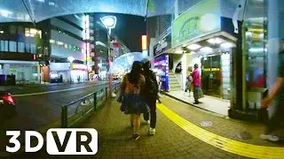 JAPAN VR180 VIDEO | Takadanobaba in the rain