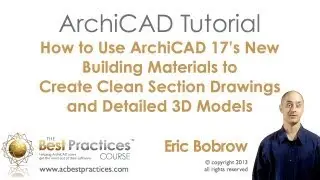 ArchiCAD Tutorial | How to Use AC17 New Building Materials for Clean Sections and Detailed 3D Models