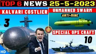 Indian Defence Updates : 3 Kalvari Costlier,10 Special Ops Craft,Unmanned AUV Swarm,Jimny For Army