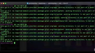 main.go : no required module provides package - working directory is not part of a module