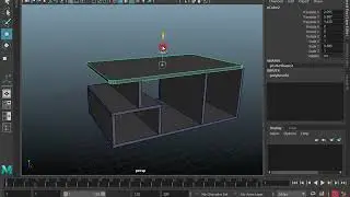 Basic table 3d model in maya 2019