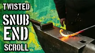 Forging a Twisted Snub End Scroll [Hand Forging Scrolls]