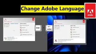 How to change Adobe Language