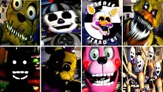 ALL 8 SECRET ANIMATRONICS - Ultimate Custom Night