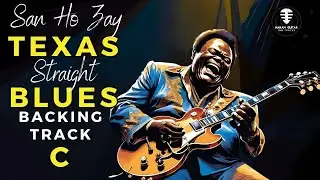 SAN HO ZAY Texas Straight Blues backing track - Freddie King jam in C | SIMPLY THE BEST ONE