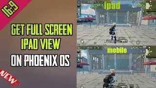 How to get fullscreen ipad view in pubg mobile || ipad view in phoenix os || Squad Helper.