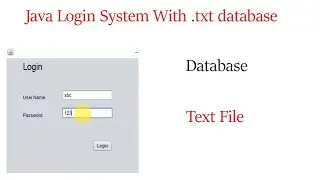 how to create login GUI using text file as a database for validation in java login data in text file