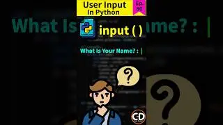 Input ( ) function in PYTHON - How it works? - Python Short Series Ep. 80 