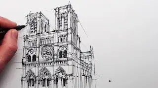 How to Draw Notre Dame Cathedral: Buildings in Perspective