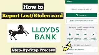 Report Lost or Stolen Lloyds Card with Lloyds App | Lloyds card Block or Freeze | Unauthorised Use