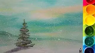 КАК нарисовать ЕЛОЧКУ гуашью