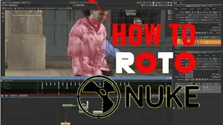 How To ROTO And Mask In Nuke X - NUKE Rotoscoping Basic Techniques Class 3