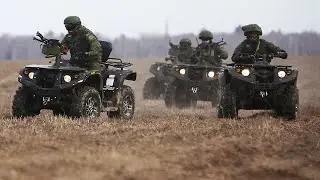 RUSSIAN SOLDIERS RIDING AN ATV HIT A BOOBY TRAP WHILE FILMING || 2024