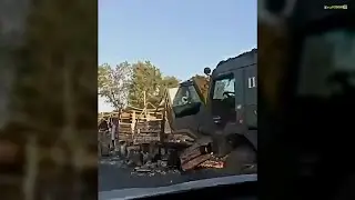 Разбитая колонна в Курской...Много погибших.Война в России без прикрас.