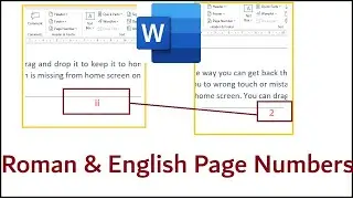 How to Insert Roman And English Page Numbers in Same Word Document