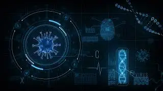 4K 100% Royalty-Free Stock Footage | Virus DNA Medical Technology Background | No Copyright Video