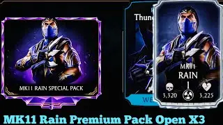 MK11 Rain Premium Pack Opening MK Mobile Update 3.2