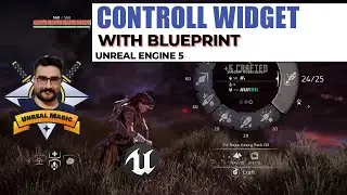 unreal engine 5 beginner control widget in bluprint with widget blueprint class