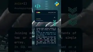 Joining NumPy Arrays 