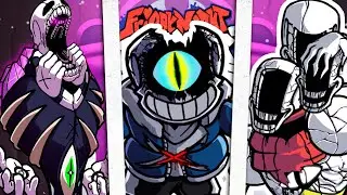 Triple Sceletons Gaster EXE, lost Sans and Papyrus Secret - Vs THE GREAT PAPYRUS Undertale FNF mod