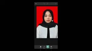 cara edit pas foto kemeja putih wanita berdasi