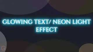 Glowing Text | Neon Light Effect With HTML & CSS