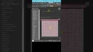 Modeling Realistic Curtains in 3ds Max with the Cloth Modifier #shorts #3dsmax #curtains