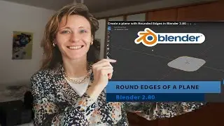 Create a plane with Rounded Edges in Blender 2.80