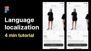 Language localization for design mocks in Figma