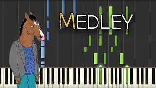 Bojack Horseman Medley (Piano Tutorial) [Synthesia]