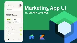 Marketing App UI with Jetpack Compose - Android Studio