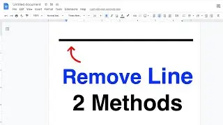 How To Remove Horizontal Lines in Google Docs